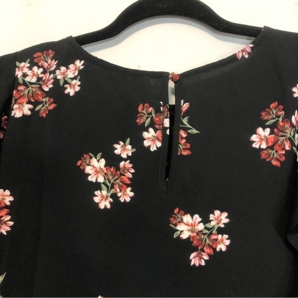 Bb Dakota By Your Sleeve Cold Shoulder Floral Blouse, size XS - Picture 6 of 11